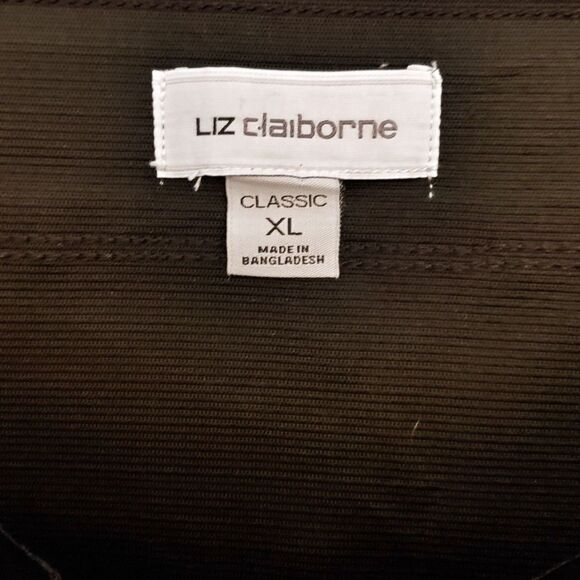 Liz Claiborne Women Classic Pants Hidden Elastic Waist Black Size XL - Picture 6 of 8